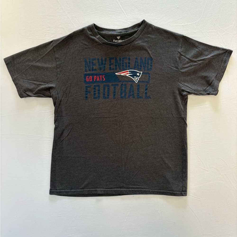 New England Patriots Fanatics Short Sleeve T Shirt Men’s Large - Gray